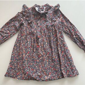 Floral Long Sleeve Kids Casual Dress